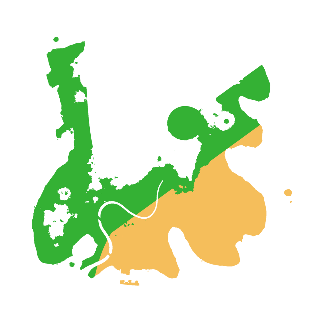 Biome Rust Map: Procedural Map, Size: 2500, Seed: 1380627234