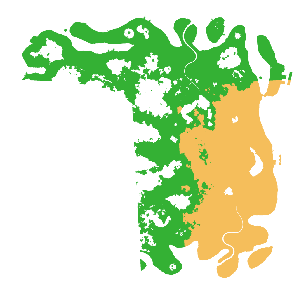 Biome Rust Map: Procedural Map, Size: 4500, Seed: 92080025