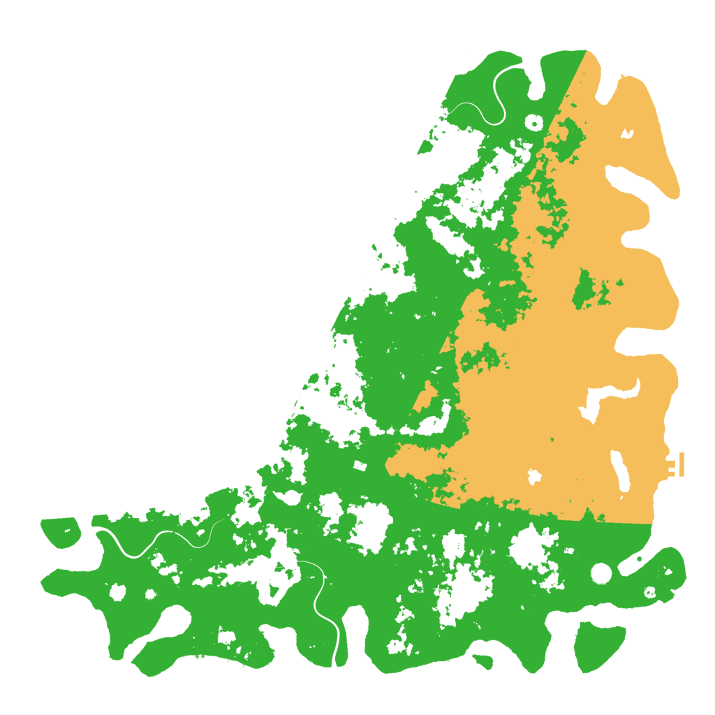 Biome Rust Map: Procedural Map, Size: 6000, Seed: 784306612