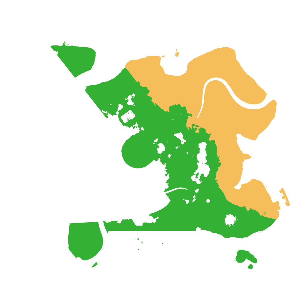 Biome Rust Map: Procedural Map, Size: 2500, Seed: 49996