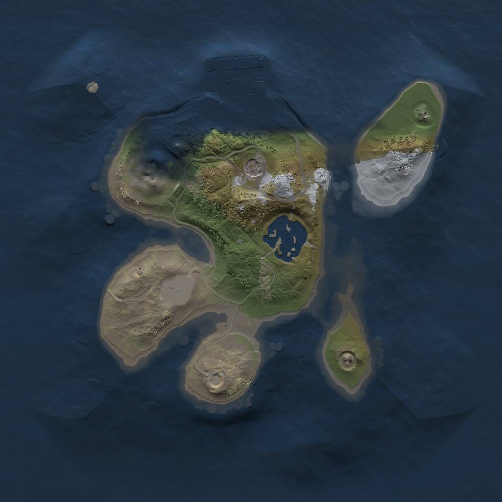 Rust Map: Procedural Map, Size: 1800, Seed: 2151524, 4 Monuments