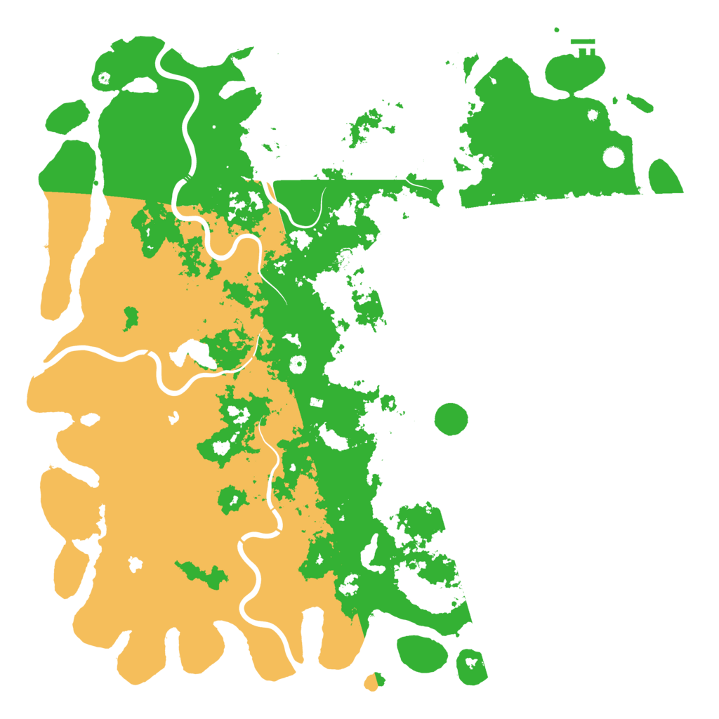 Biome Rust Map: Procedural Map, Size: 6000, Seed: 72864