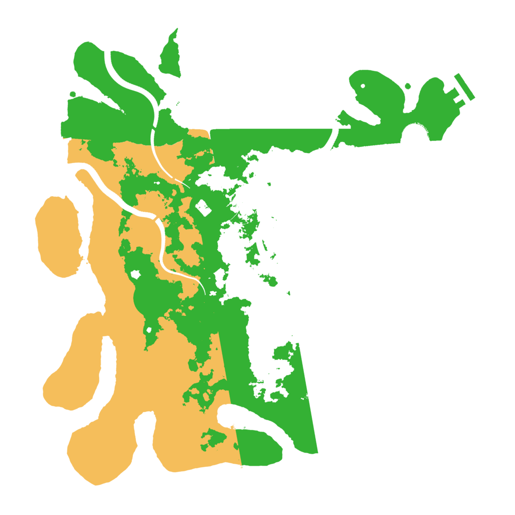 Biome Rust Map: Procedural Map, Size: 3500, Seed: 3874823