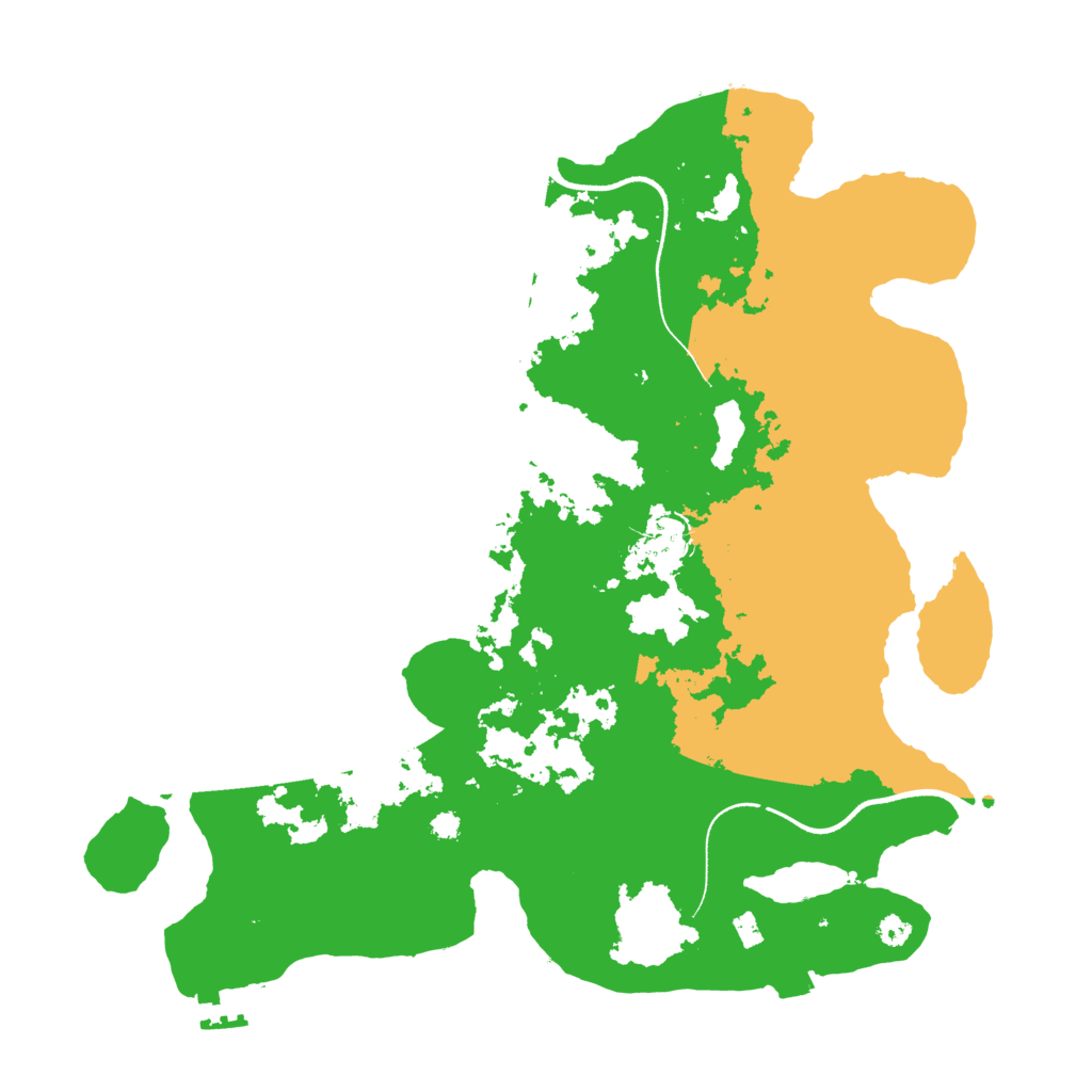 Biome Rust Map: Procedural Map, Size: 3500, Seed: 271447