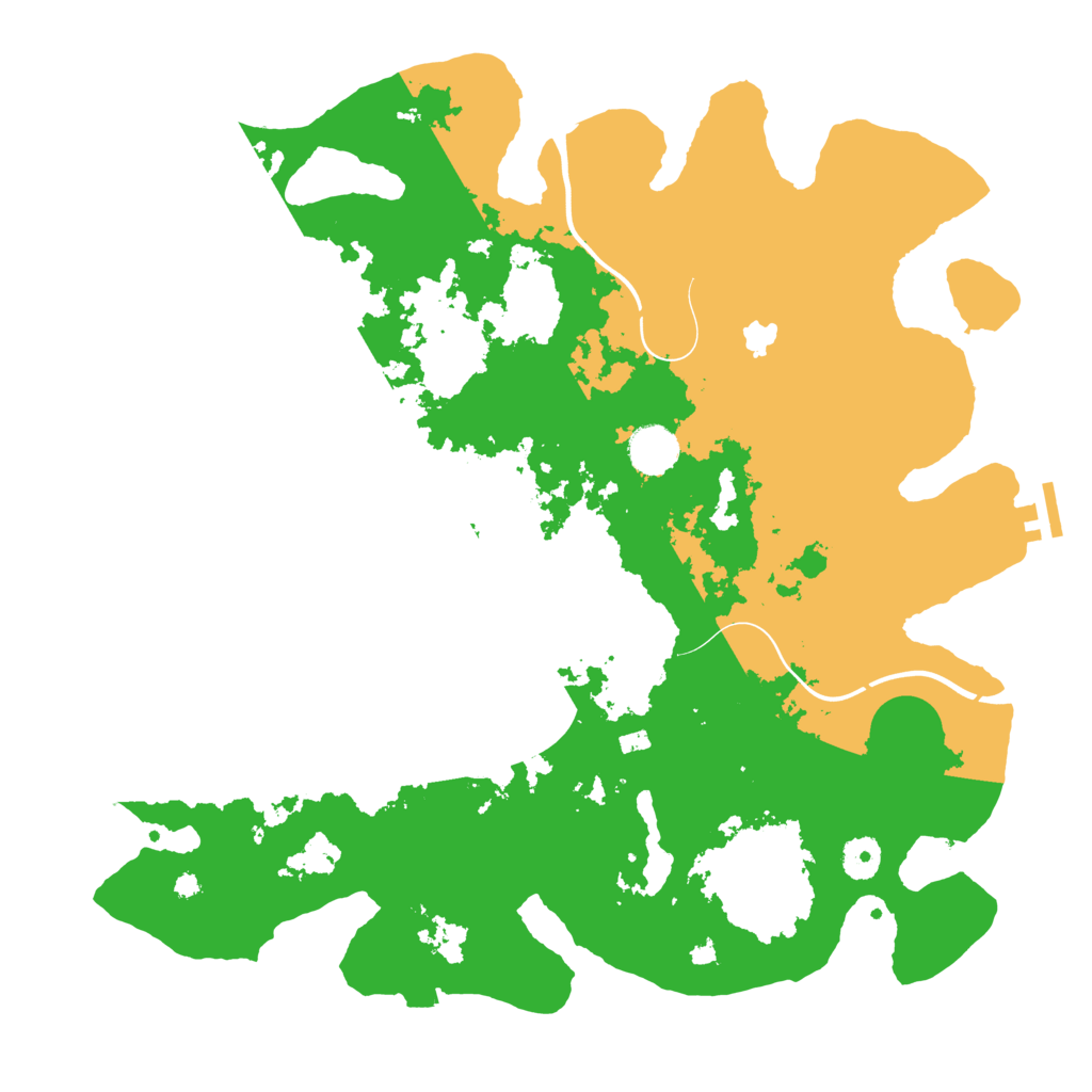 Biome Rust Map: Procedural Map, Size: 4000, Seed: 29333