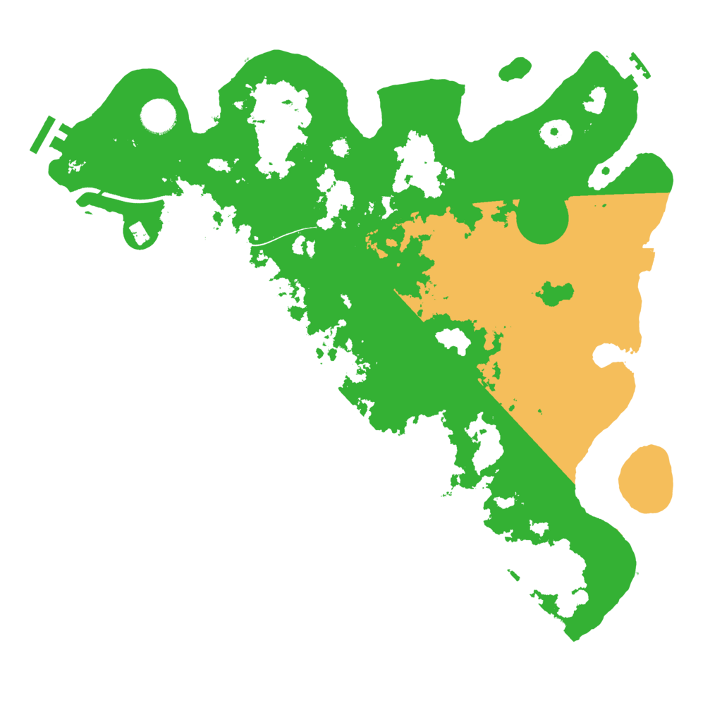 Biome Rust Map: Procedural Map, Size: 3650, Seed: 1998