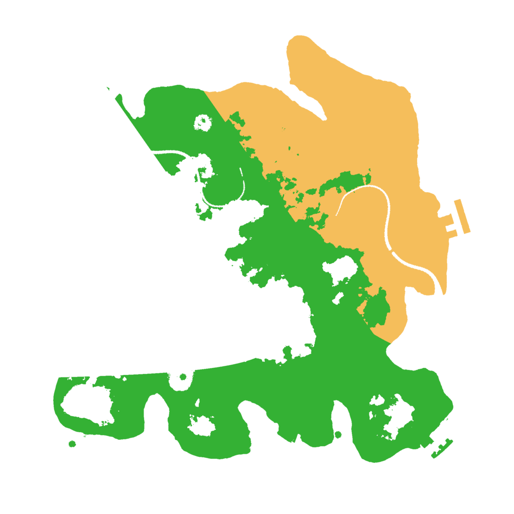 Biome Rust Map: Procedural Map, Size: 3000, Seed: 46958