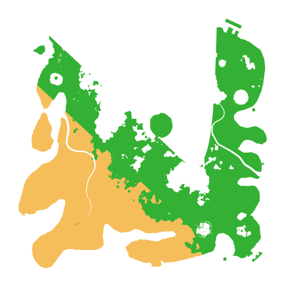 Biome Rust Map: Procedural Map, Size: 3500, Seed: 720306308