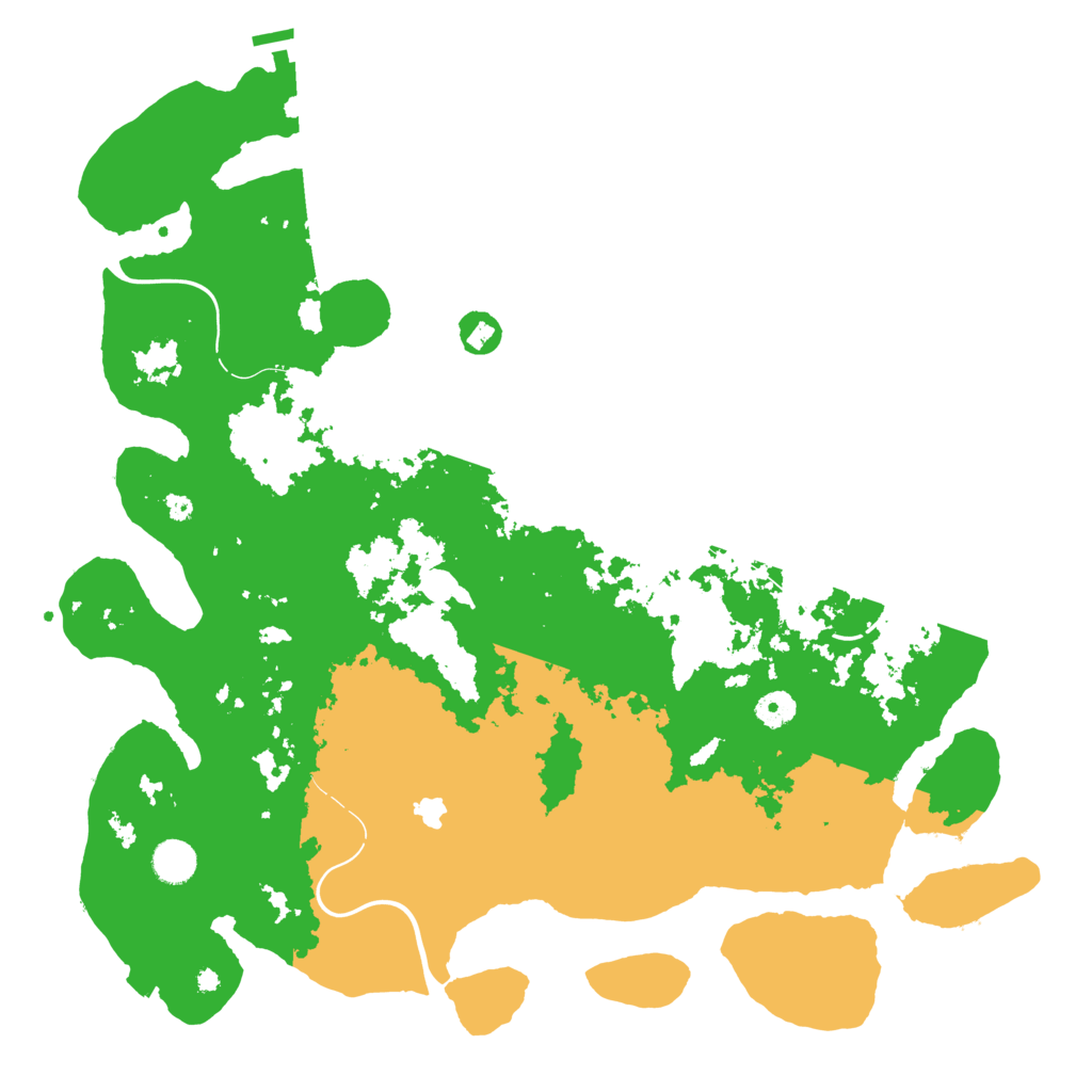 Biome Rust Map: Procedural Map, Size: 4350, Seed: 39177