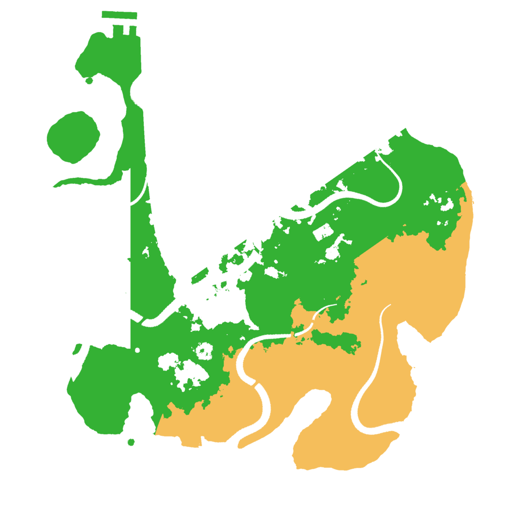 Biome Rust Map: Procedural Map, Size: 3000, Seed: 857159