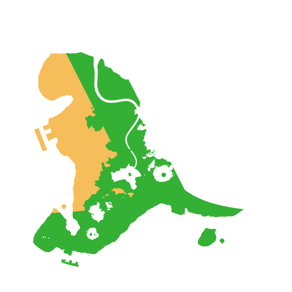 Biome Rust Map: Procedural Map, Size: 2500, Seed: 597201