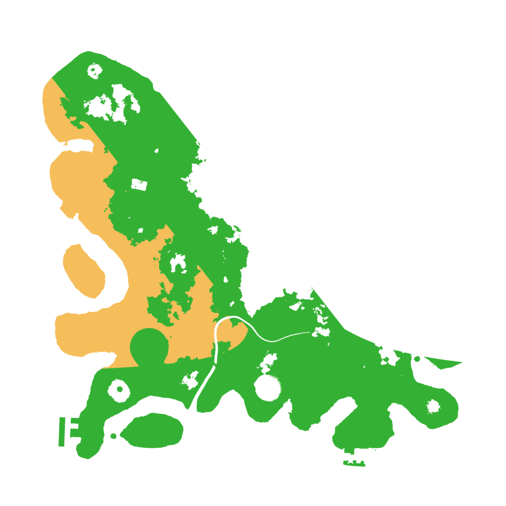 Biome Rust Map: Procedural Map, Size: 3500, Seed: 7542183