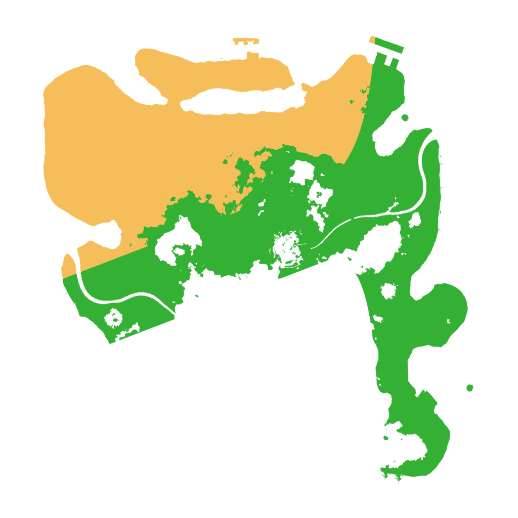Biome Rust Map: Procedural Map, Size: 3000, Seed: 4198652