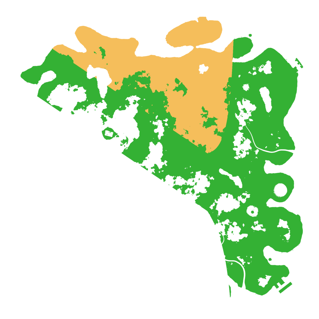 Biome Rust Map: Procedural Map, Size: 4242, Seed: 305194680