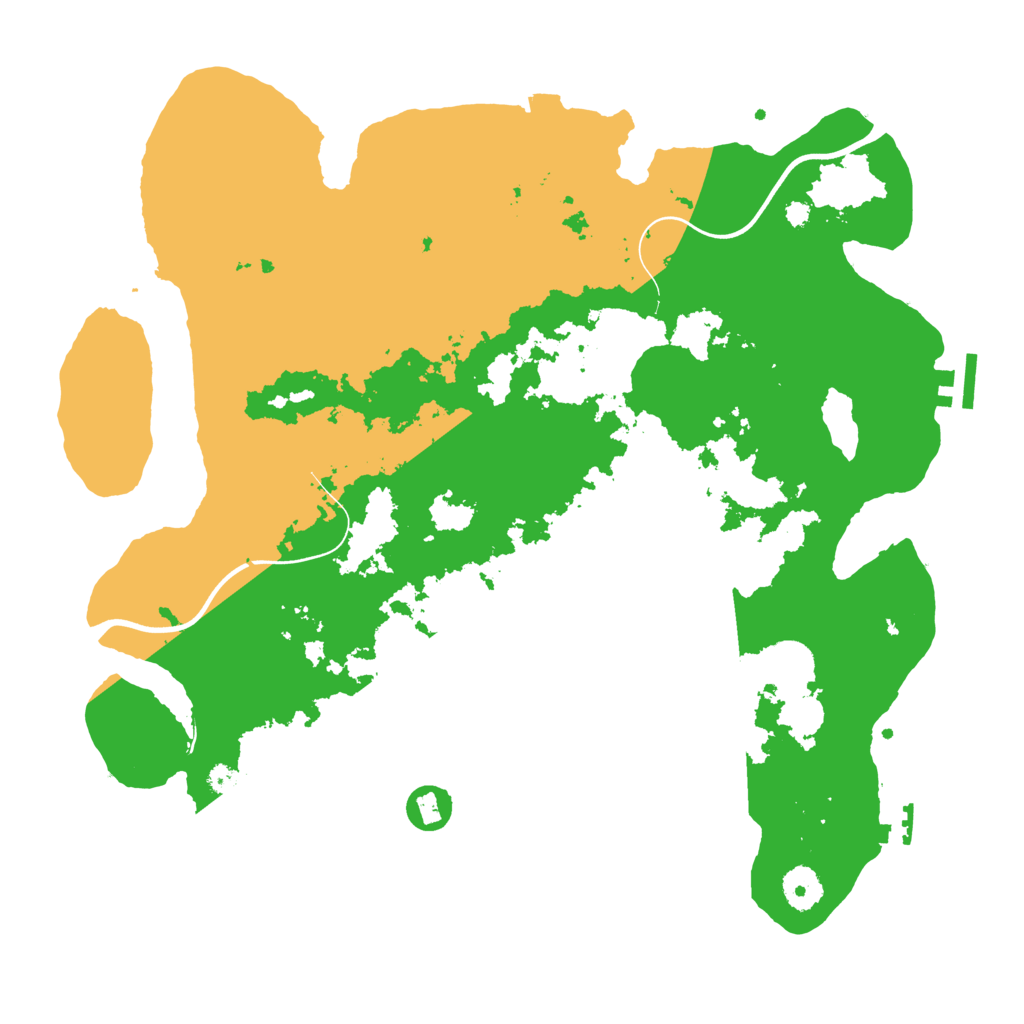 Biome Rust Map: Procedural Map, Size: 3750, Seed: 1686090466