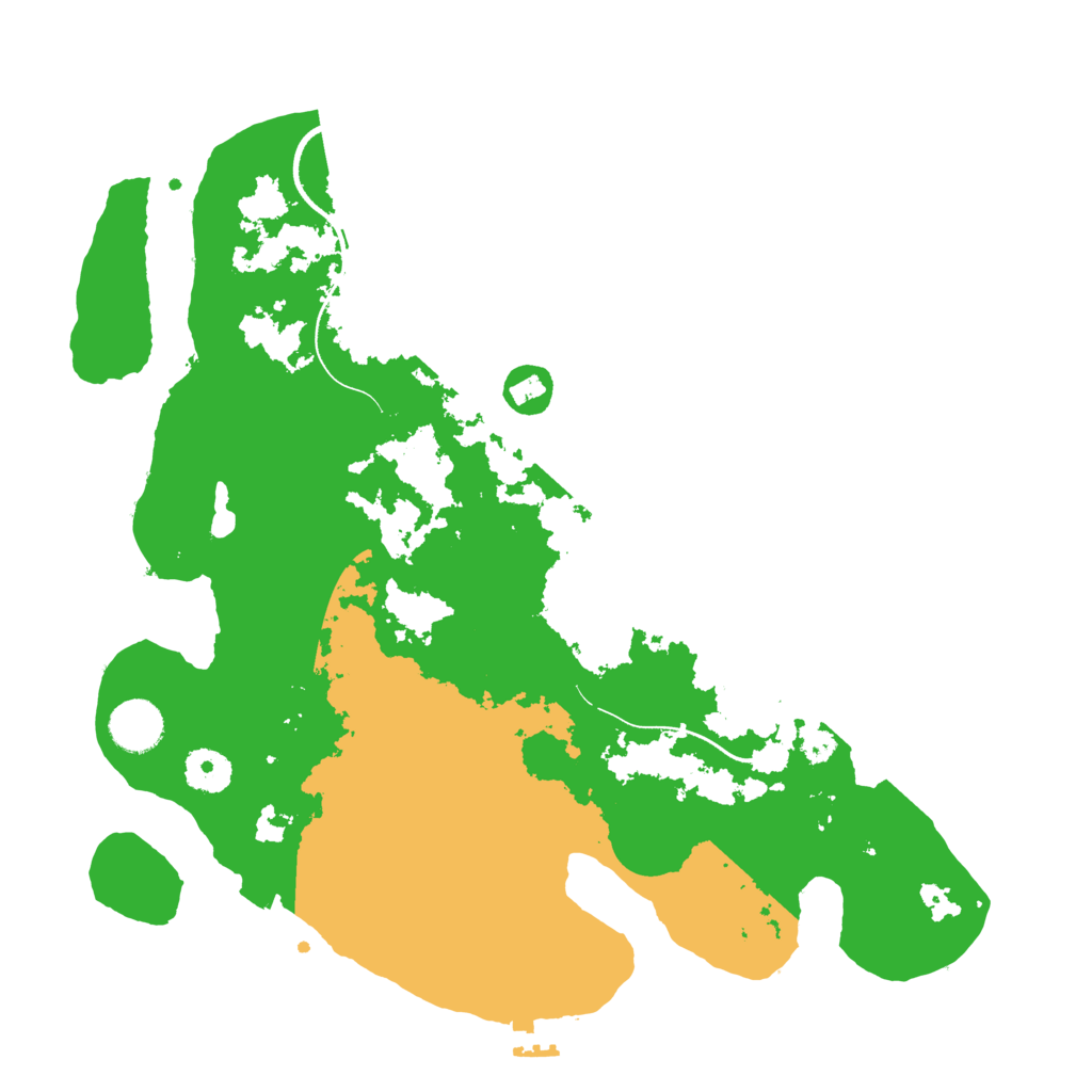 Biome Rust Map: Procedural Map, Size: 3600, Seed: 8032025