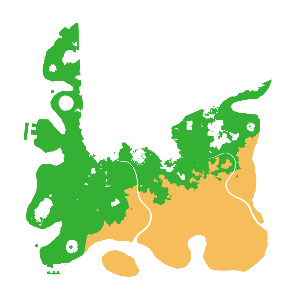 Biome Rust Map: Procedural Map, Size: 3500, Seed: 1056472762