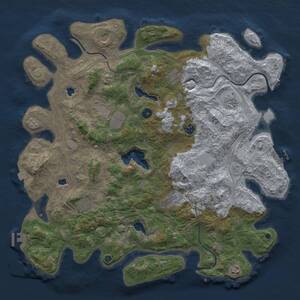 Thumbnail Rust Map: Procedural Map, Size: 4500, Seed: 56798563, 15 Monuments