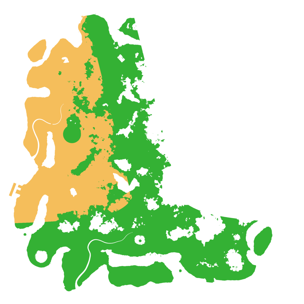 Biome Rust Map: Procedural Map, Size: 4500, Seed: 456165