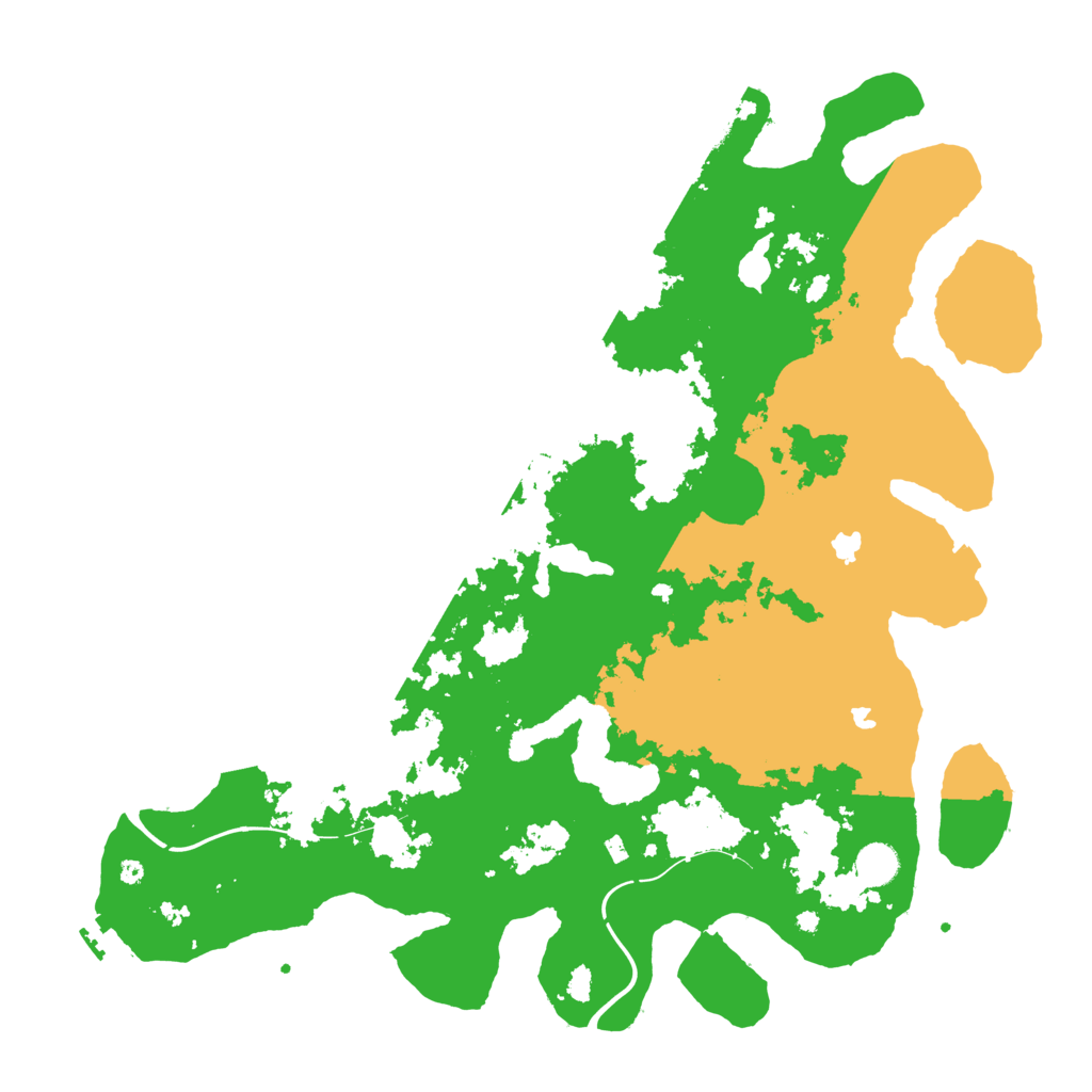 Biome Rust Map: Procedural Map, Size: 4500, Seed: 267060775