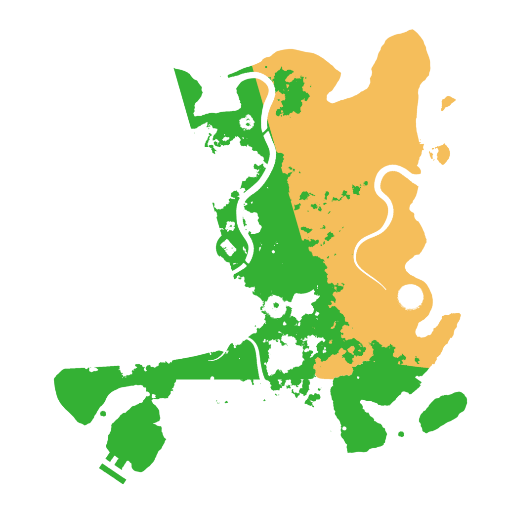 Biome Rust Map: Procedural Map, Size: 3500, Seed: 748793152