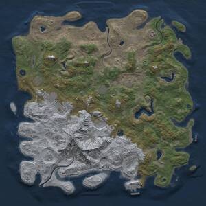 Thumbnail Rust Map: Procedural Map, Size: 5000, Seed: 314159, 17 Monuments