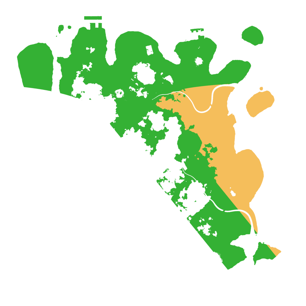 Biome Rust Map: Procedural Map, Size: 3500, Seed: 891917066