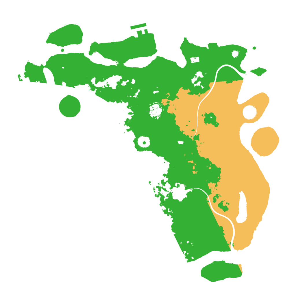 Biome Rust Map: Procedural Map, Size: 3750, Seed: 654978616