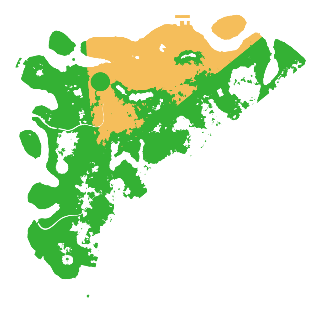 Biome Rust Map: Procedural Map, Size: 4500, Seed: 643171402