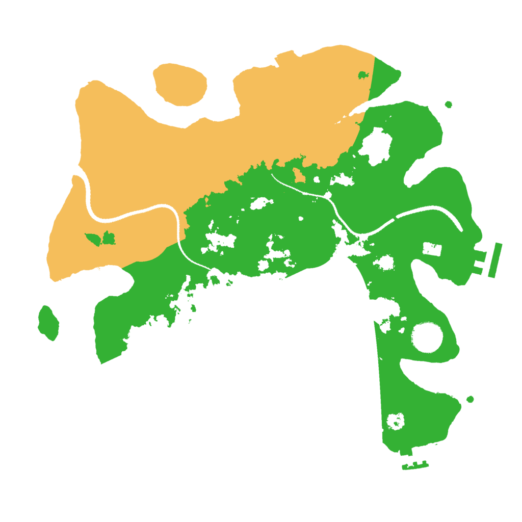 Biome Rust Map: Procedural Map, Size: 3000, Seed: 826667