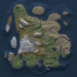 Thumbnail Rust Map: Procedural Map, Size: 2850, Seed: 1937437562, 7 Monuments
