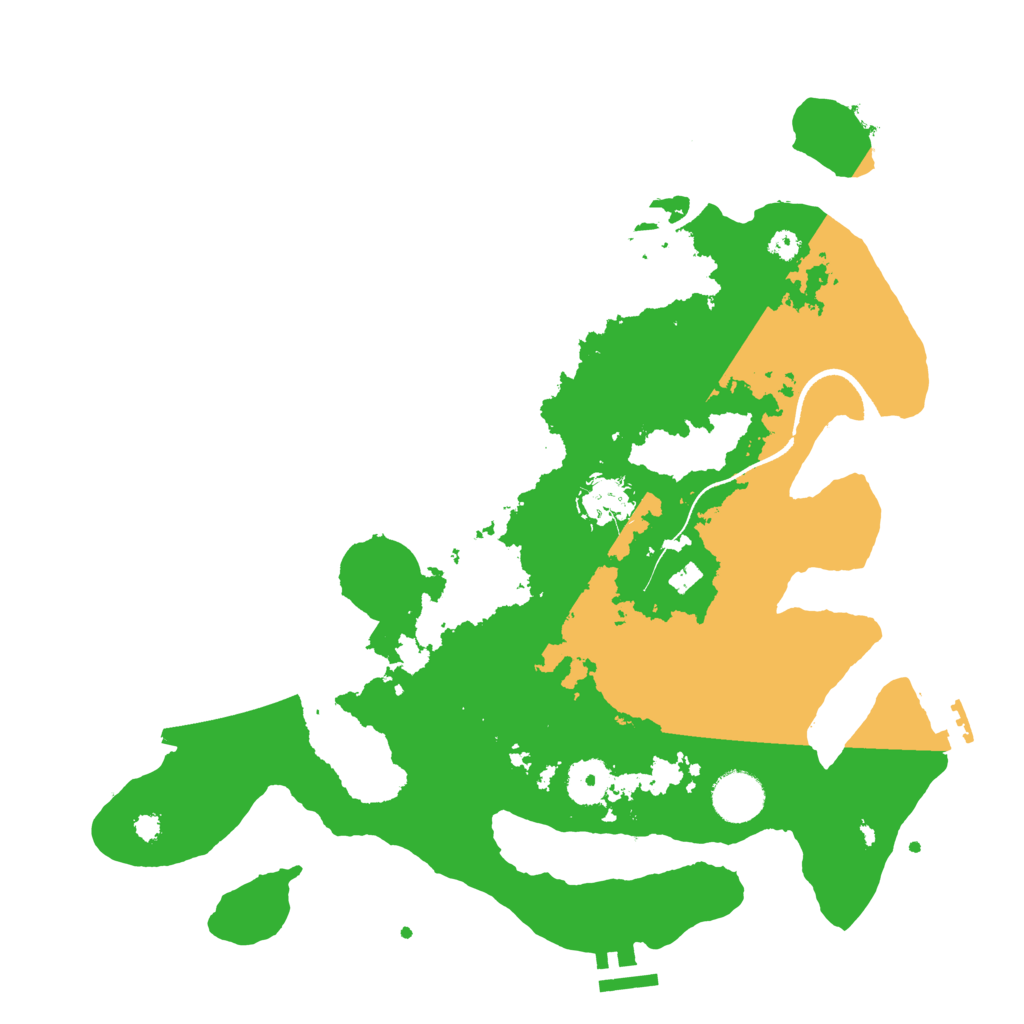 Biome Rust Map: Procedural Map, Size: 3500, Seed: 89628431