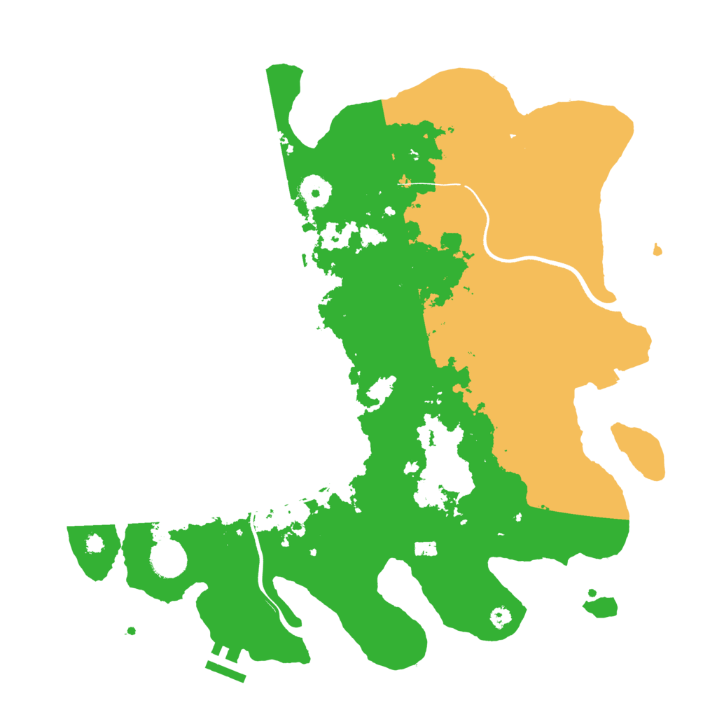 Biome Rust Map: Procedural Map, Size: 3500, Seed: 92948282
