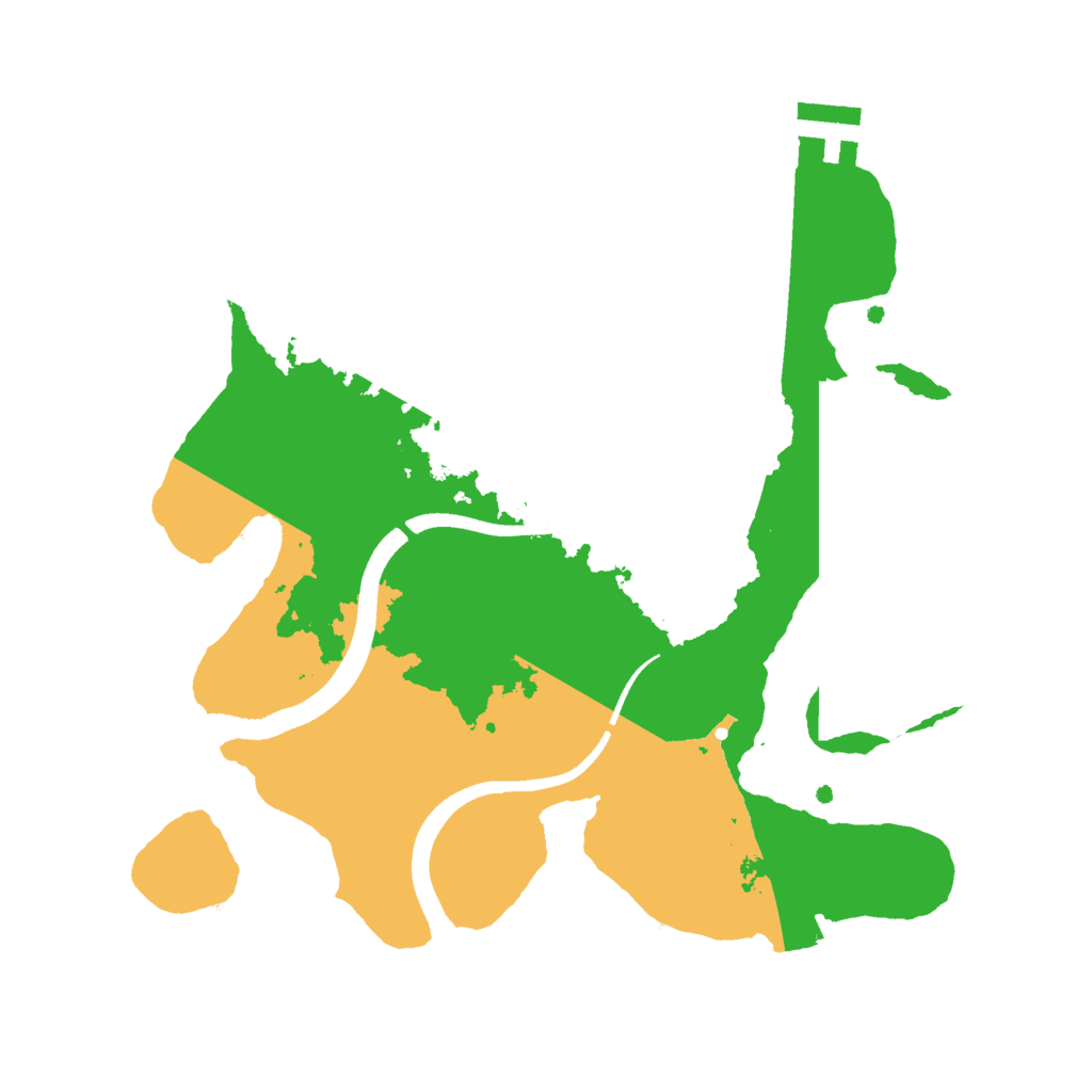 Biome Rust Map: Procedural Map, Size: 2500, Seed: 49995