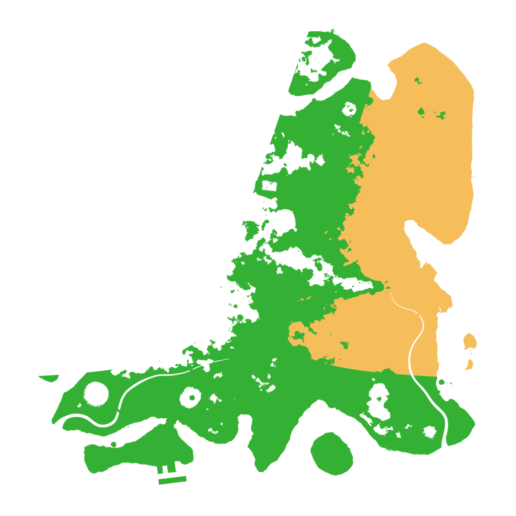 Biome Rust Map: Procedural Map, Size: 3750, Seed: 1373859469