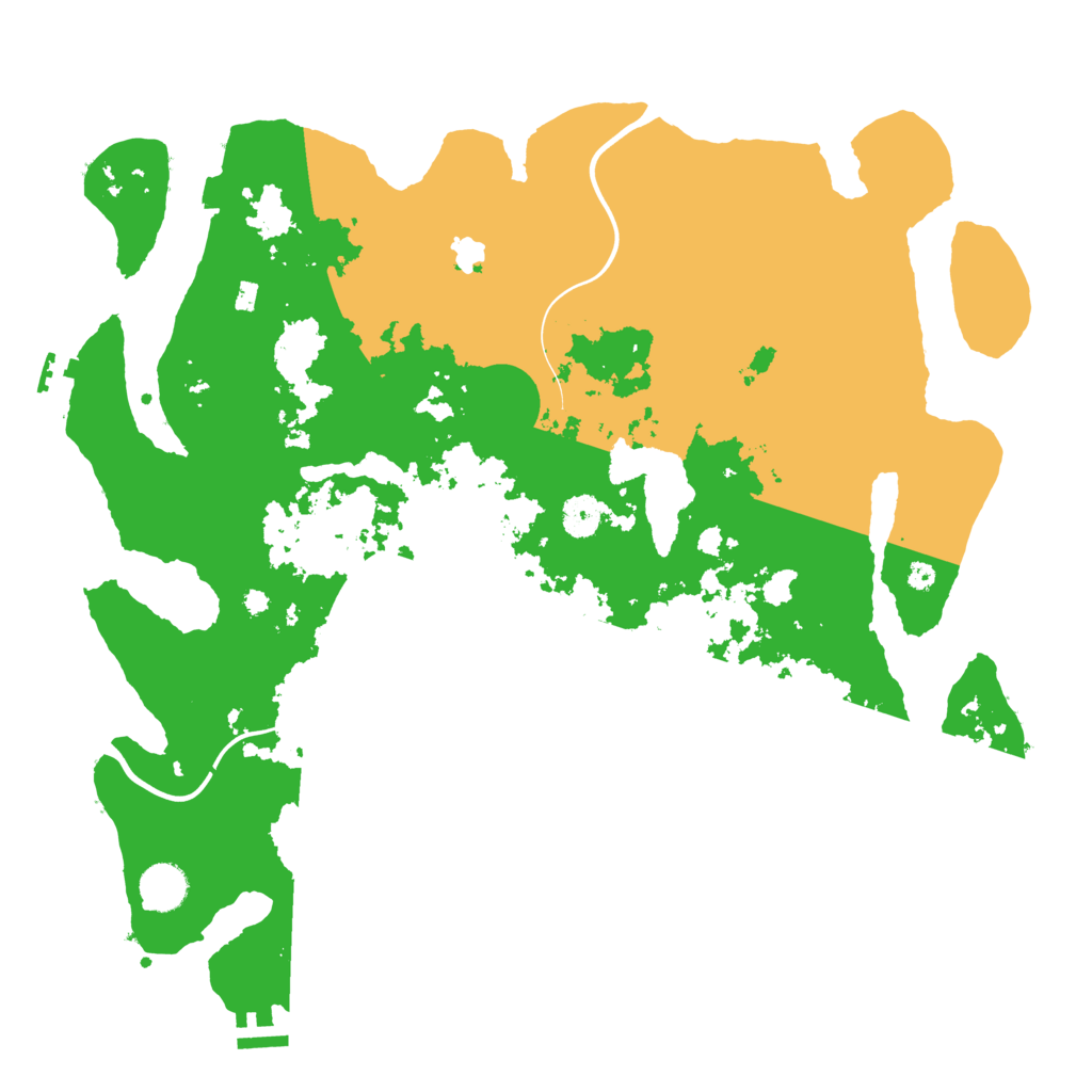 Biome Rust Map: Procedural Map, Size: 4000, Seed: 1352740101