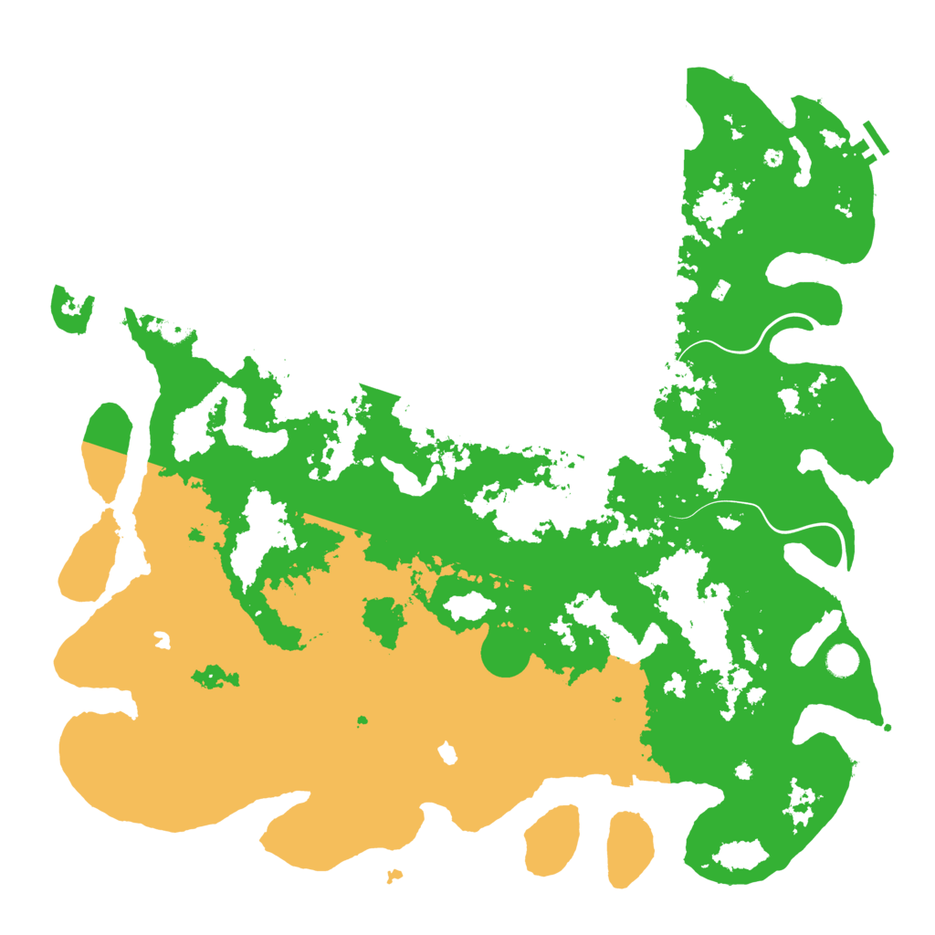 Biome Rust Map: Procedural Map, Size: 5000, Seed: 5616841