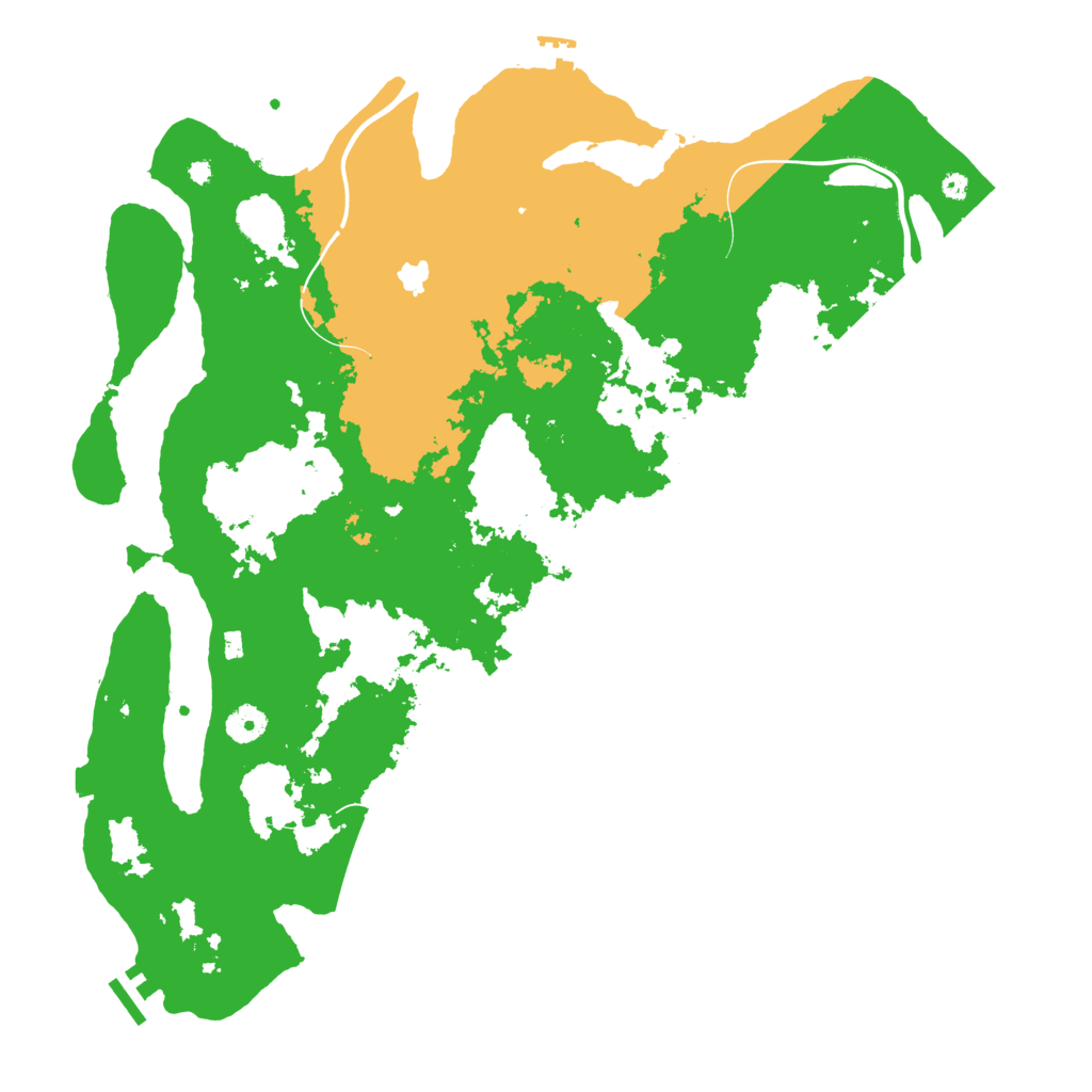 Biome Rust Map: Procedural Map, Size: 4242, Seed: 48545136