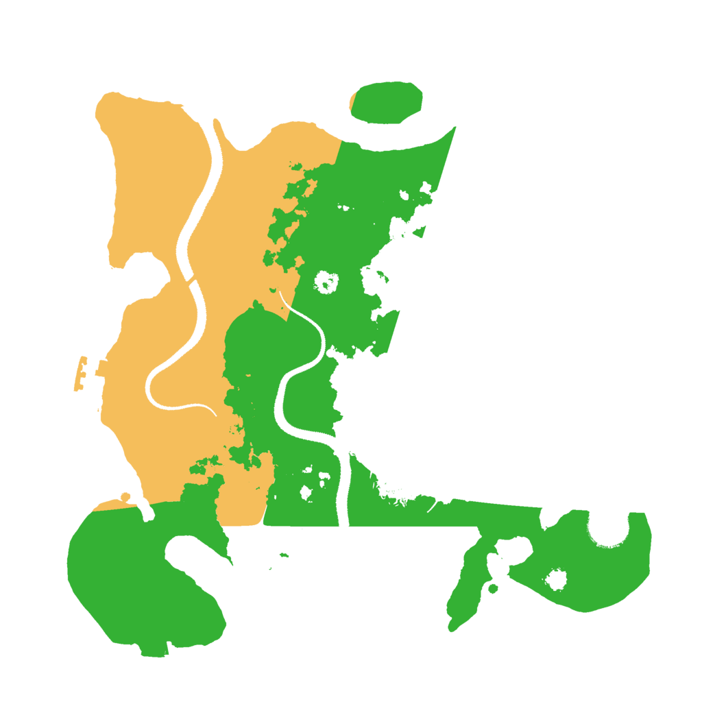 Biome Rust Map: Procedural Map, Size: 3000, Seed: 570634900