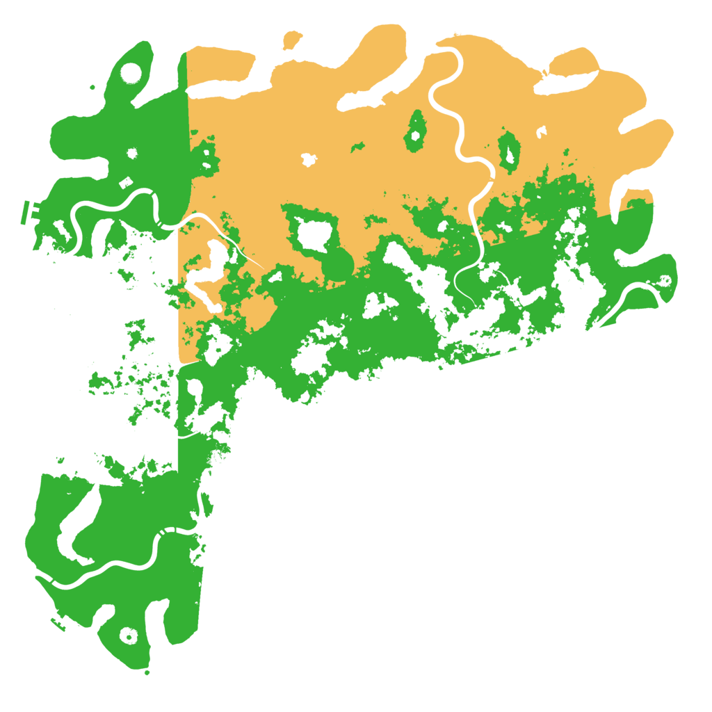 Biome Rust Map: Procedural Map, Size: 6000, Seed: 436737270