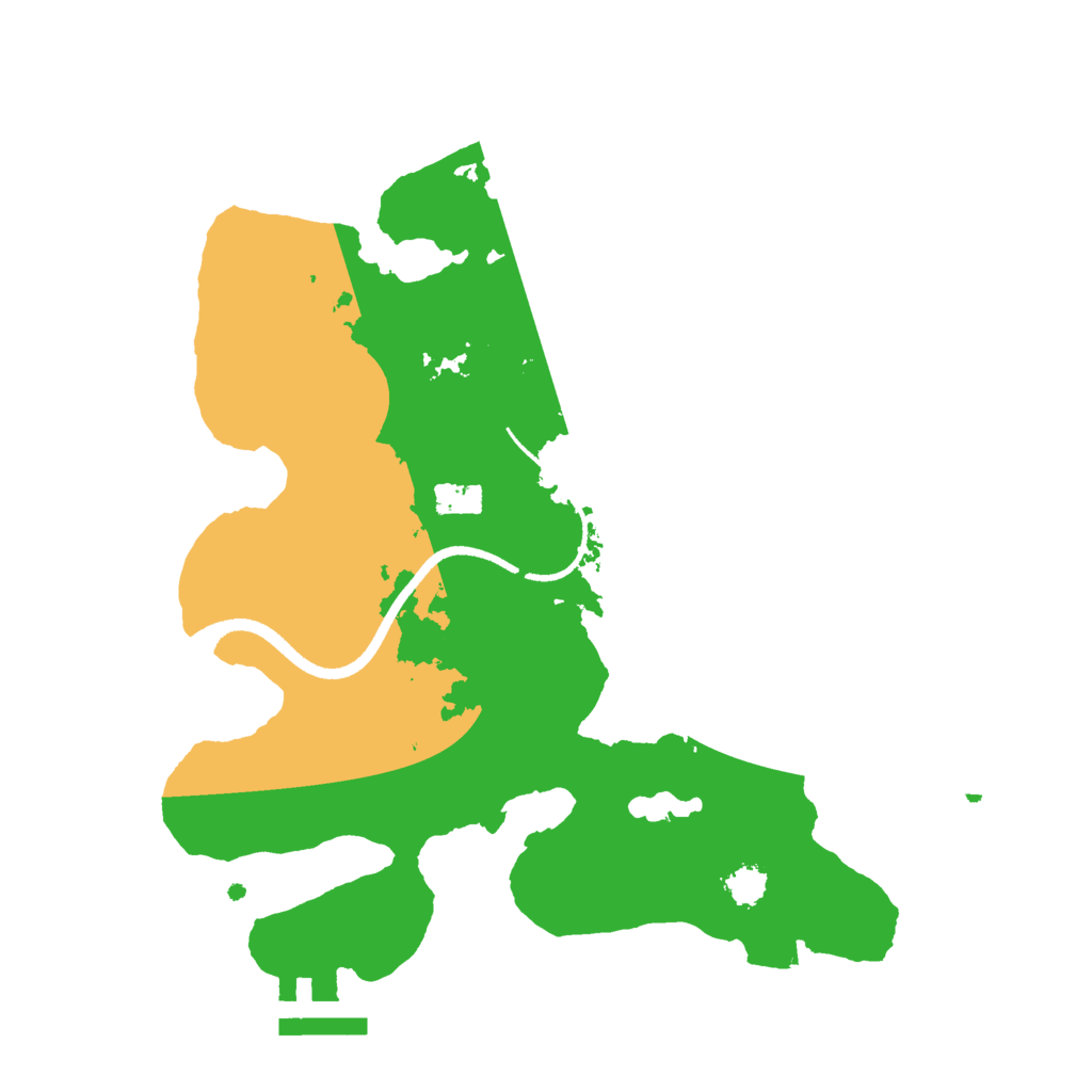 Biome Rust Map: Procedural Map, Size: 2500, Seed: 55266
