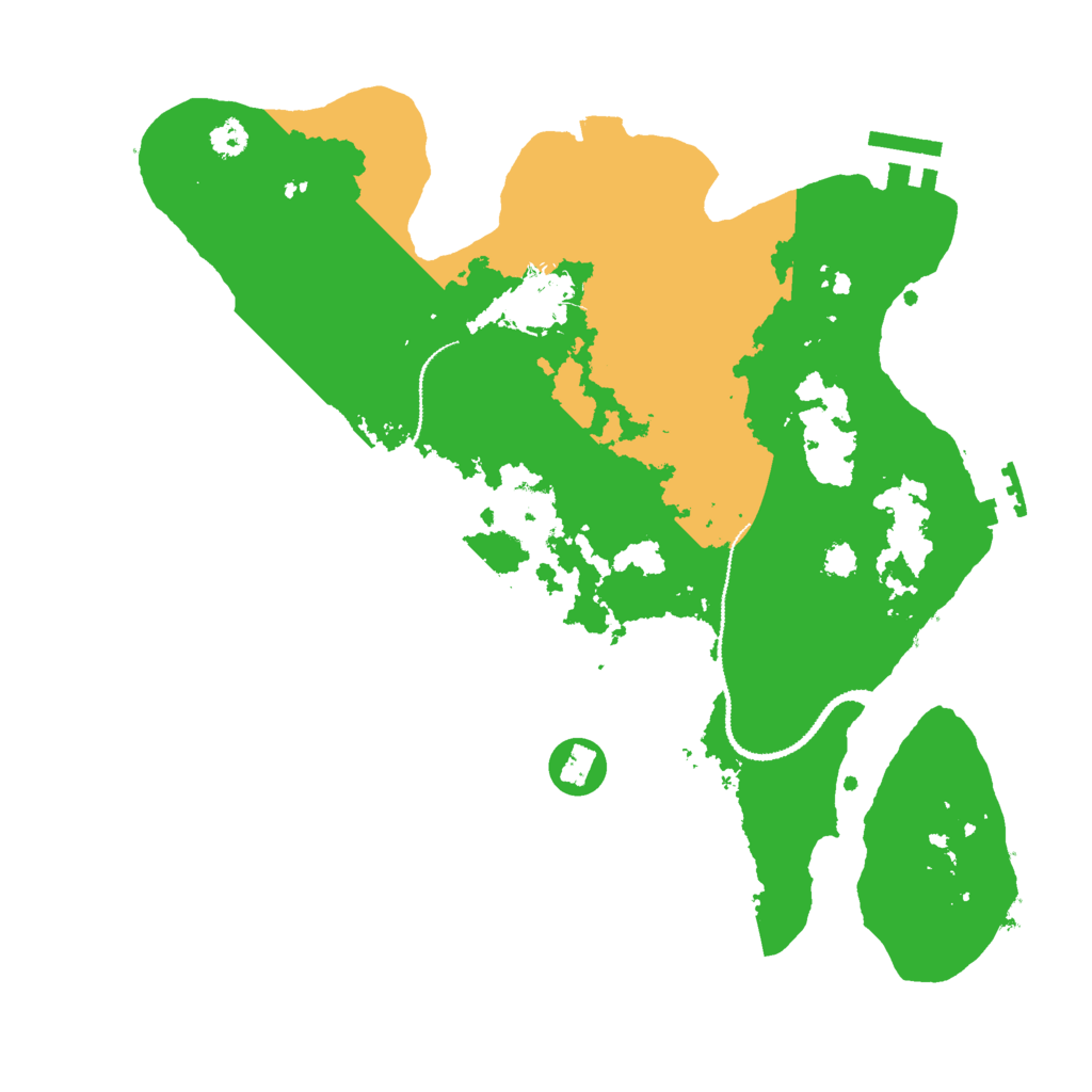 Biome Rust Map: Procedural Map, Size: 3000, Seed: 99892
