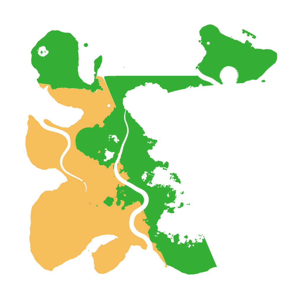 Biome Rust Map: Procedural Map, Size: 3000, Seed: 93591