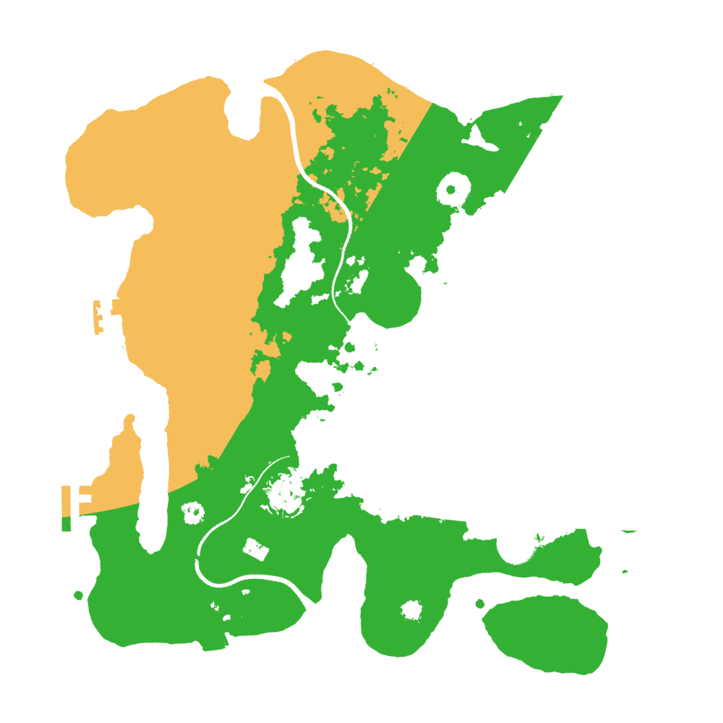 Biome Rust Map: Procedural Map, Size: 3200, Seed: 1434896338