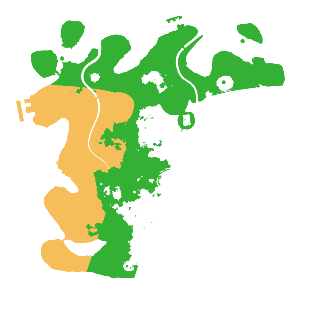 Biome Rust Map: Procedural Map, Size: 3000, Seed: 77506814
