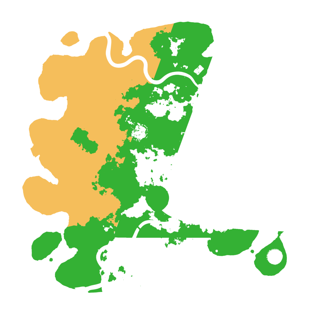 Biome Rust Map: Procedural Map, Size: 3600, Seed: 91847539