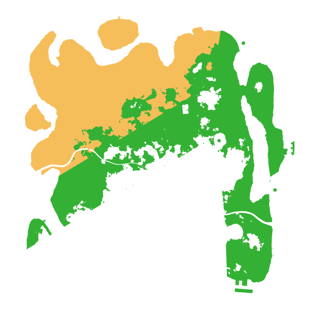 Biome Rust Map: Procedural Map, Size: 3500, Seed: 59403782