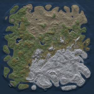 Thumbnail Rust Map: Procedural Map, Size: 6000, Seed: 4020705, 17 Monuments