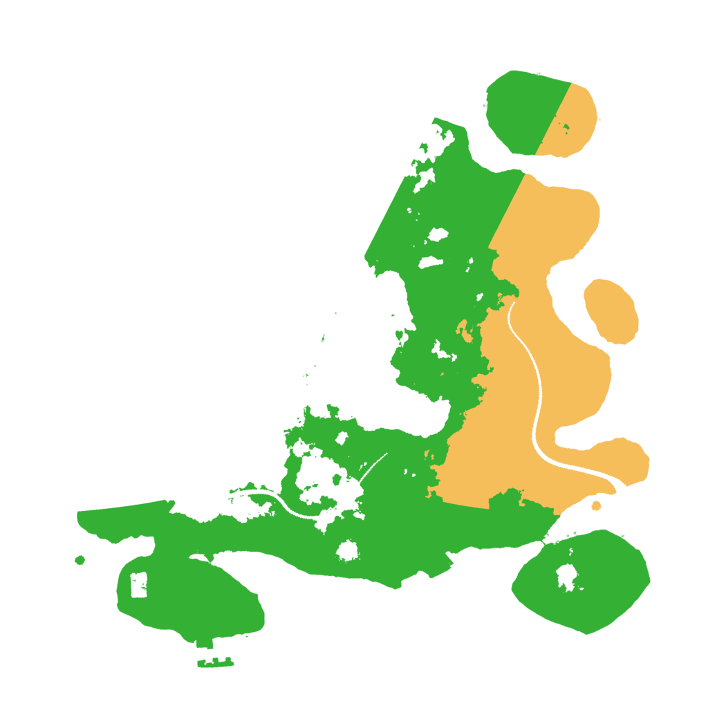 Biome Rust Map: Procedural Map, Size: 3000, Seed: 494611495
