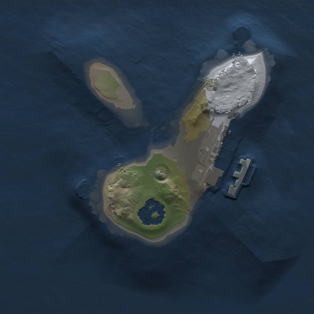 Rust Map: Procedural Map, Size: 1200, Seed: 1250, 2 Monuments